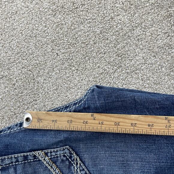 Silver Jeans Suki 17" Women Size 30 Bootcut Blue Distressed 33" Inseam 63-7 - Picture 8 of 9